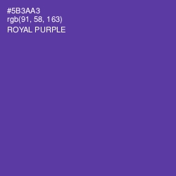 #5B3AA3 - Royal Purple Color Image