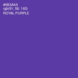 #5B3AA5 - Royal Purple Color Image