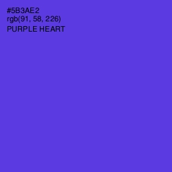 #5B3AE2 - Purple Heart Color Image