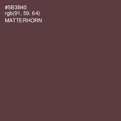 #5B3B40 - Matterhorn Color Image