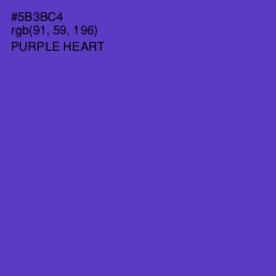 #5B3BC4 - Purple Heart Color Image