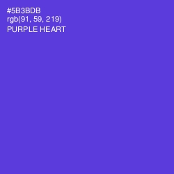 #5B3BDB - Purple Heart Color Image