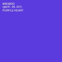 #5B3BDD - Purple Heart Color Image