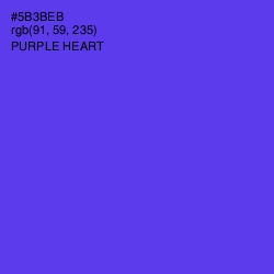 #5B3BEB - Purple Heart Color Image