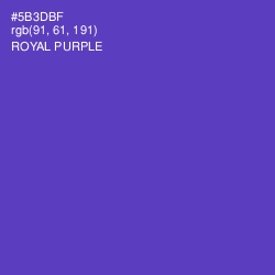 #5B3DBF - Royal Purple Color Image