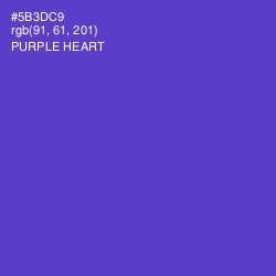 #5B3DC9 - Purple Heart Color Image