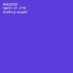 #5B3DDB - Purple Heart Color Image