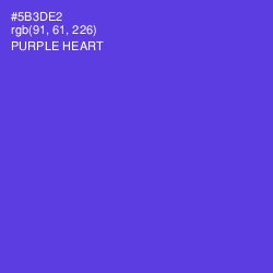 #5B3DE2 - Purple Heart Color Image