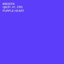 #5B3DFA - Purple Heart Color Image