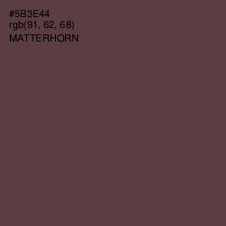 #5B3E44 - Matterhorn Color Image