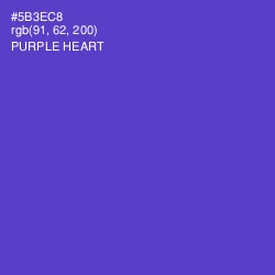 #5B3EC8 - Purple Heart Color Image