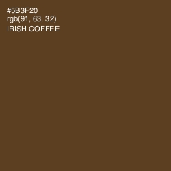 #5B3F20 - Irish Coffee Color Image