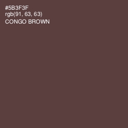 #5B3F3F - Congo Brown Color Image