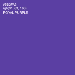#5B3FA3 - Royal Purple Color Image