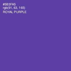 #5B3FA5 - Royal Purple Color Image