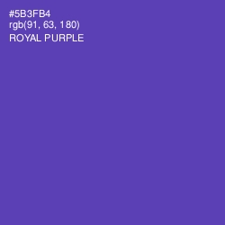 #5B3FB4 - Royal Purple Color Image