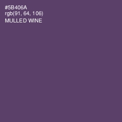 #5B406A - Mulled Wine Color Image