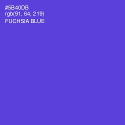 #5B40DB - Fuchsia Blue Color Image