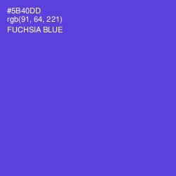 #5B40DD - Fuchsia Blue Color Image