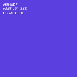 #5B40DF - Royal Blue Color Image