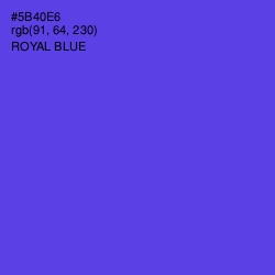 #5B40E6 - Royal Blue Color Image