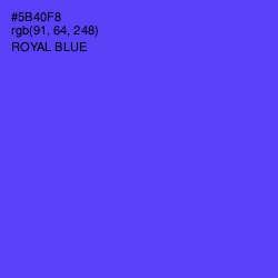 #5B40F8 - Royal Blue Color Image