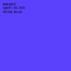 #5B40FC - Royal Blue Color Image