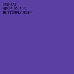 #5B41A5 - Butterfly Bush Color Image