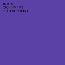 #5B41A6 - Butterfly Bush Color Image