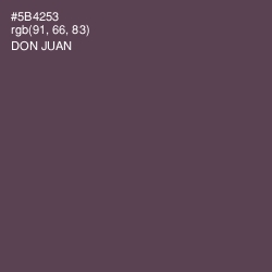 #5B4253 - Don Juan Color Image