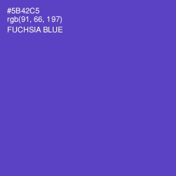 #5B42C5 - Fuchsia Blue Color Image