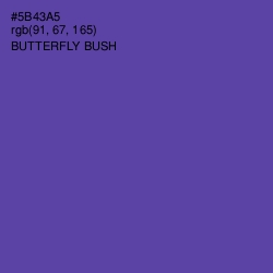 #5B43A5 - Butterfly Bush Color Image