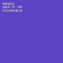 #5B43C3 - Fuchsia Blue Color Image