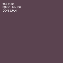 #5B4450 - Don Juan Color Image