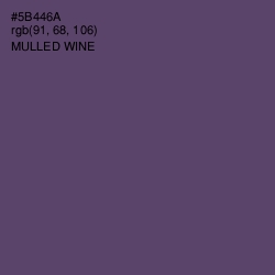 #5B446A - Mulled Wine Color Image