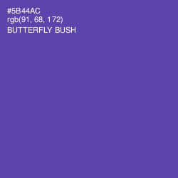 #5B44AC - Butterfly Bush Color Image