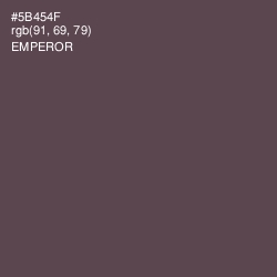 #5B454F - Emperor Color Image