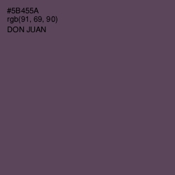 #5B455A - Don Juan Color Image