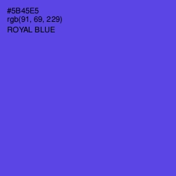 #5B45E5 - Royal Blue Color Image