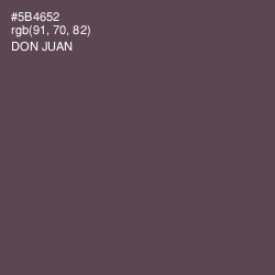 #5B4652 - Don Juan Color Image