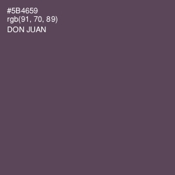 #5B4659 - Don Juan Color Image