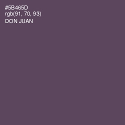 #5B465D - Don Juan Color Image