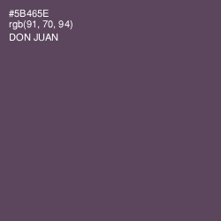 #5B465E - Don Juan Color Image