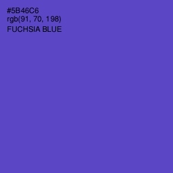 #5B46C6 - Fuchsia Blue Color Image