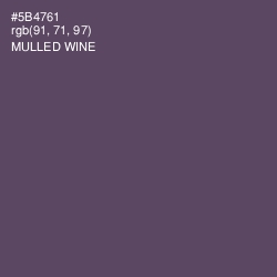 #5B4761 - Mulled Wine Color Image
