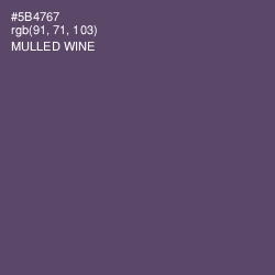 #5B4767 - Mulled Wine Color Image
