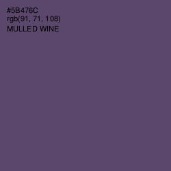 #5B476C - Mulled Wine Color Image