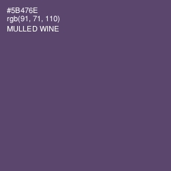 #5B476E - Mulled Wine Color Image