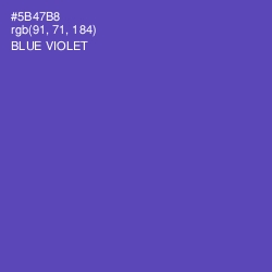 #5B47B8 - Blue Violet Color Image