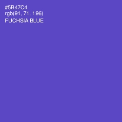 #5B47C4 - Fuchsia Blue Color Image